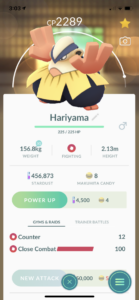 A Pokemon with very high CP